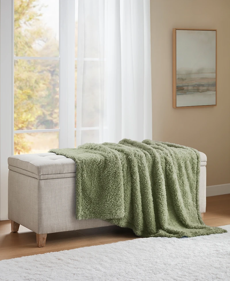 Premier Comfort Cozy Fluffy Throw Blanket, 50" x 60"