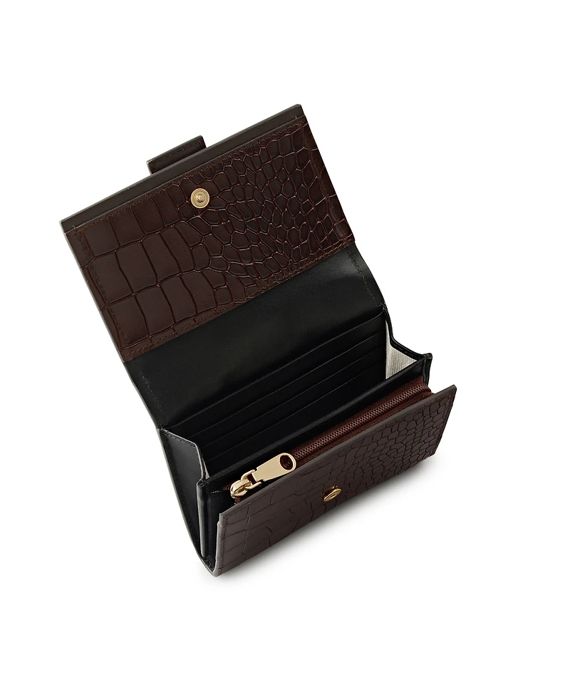 Radley London Sloane Mews Faux Croc Mini Flap Over Wallet
