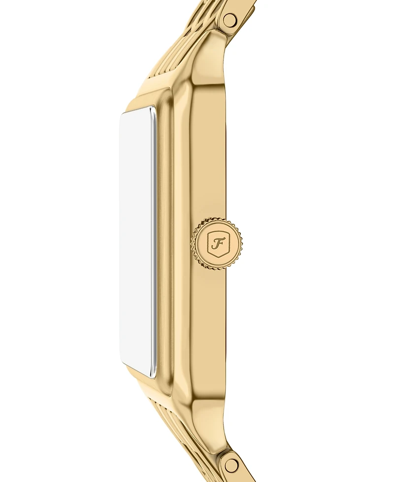 Fossil Women's Raquel Three-Hand Date Gold-Tone Stainless Steel Watch, 26mm