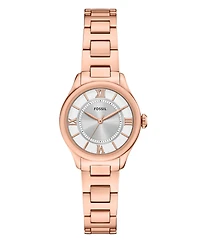 Fossil Women's Gilmore Three-Hand Rose Gold-Tone Stainless Steel Watch, 28mm