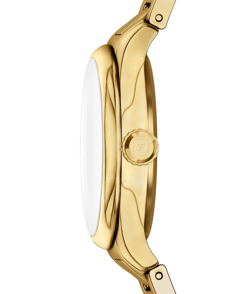 Fossil Women's Gilmore Three-Hand Gold-Tone Stainless Steel Watch, 28mm