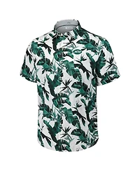 Tommy Bahama Men's Green New York Jets Sunnyvale Blooms Camp Button-Up Shirt