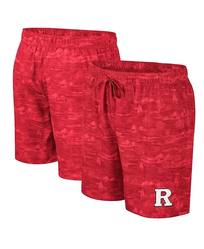 Colosseum Men's Scarlet Rutgers Scarlet Knights Ozark Swim Shorts