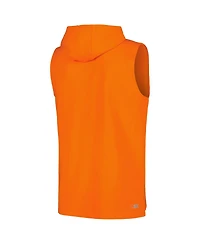 Msx by Michael Strahan Men's Orange Denver Broncos Captain Sleeveless Hoodie T-Shirt