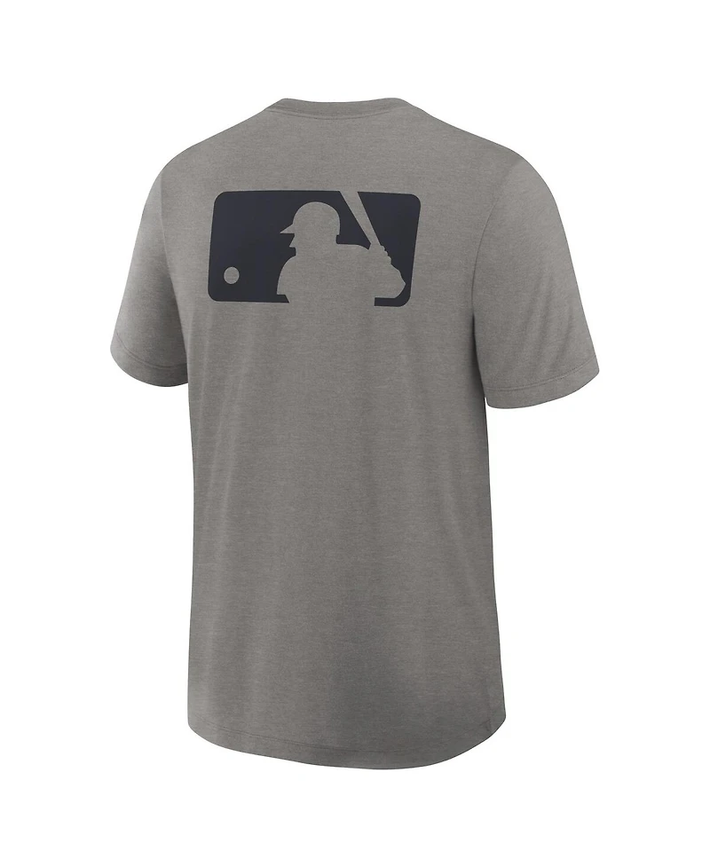 Nike Men's Heather Charcoal Cleveland Guardians Authentic Collection Early Work Tri-Blend Performance T-Shirt