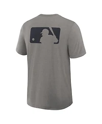 Nike Men's Heather Charcoal Cleveland Guardians Authentic Collection Early Work Tri-Blend Performance T-Shirt