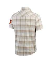 Darius Rucker Collection by Fanatics Men's Gray Baltimore Orioles Plaid Full-Snap Shirt