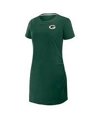 Fanatics Women's Green Bay Packers Ruched Drape T-Shirt Dress