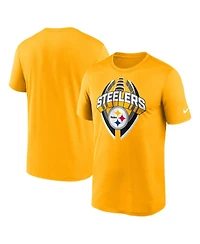 Nike Men's Gold Pittsburgh Steelers Legend Icon Performance T-Shirt