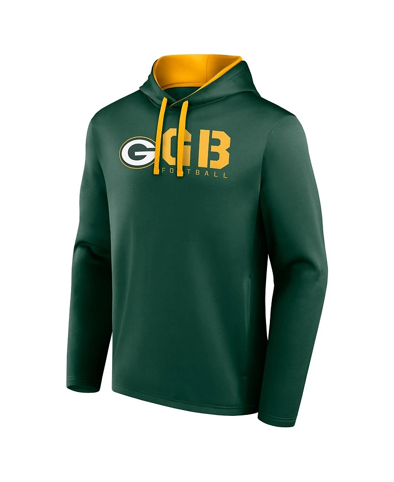 Logo Athletic Men's Green Bay Packers Head Start Pullover Hoodie