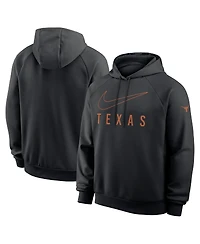 Nike Men's Black Texas Longhorns Premium Raglan Performance Pullover Hoodie