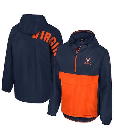 Colosseum Men's Navy Virginia Cavaliers Reloaded Anorak Half-Zip Jacket