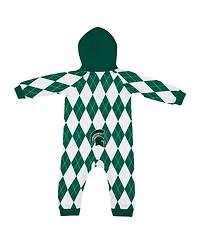 Colosseum Baby Boys and Girls 2-Piece Green Michigan State Spartans the Dealio Hoodie and Romper