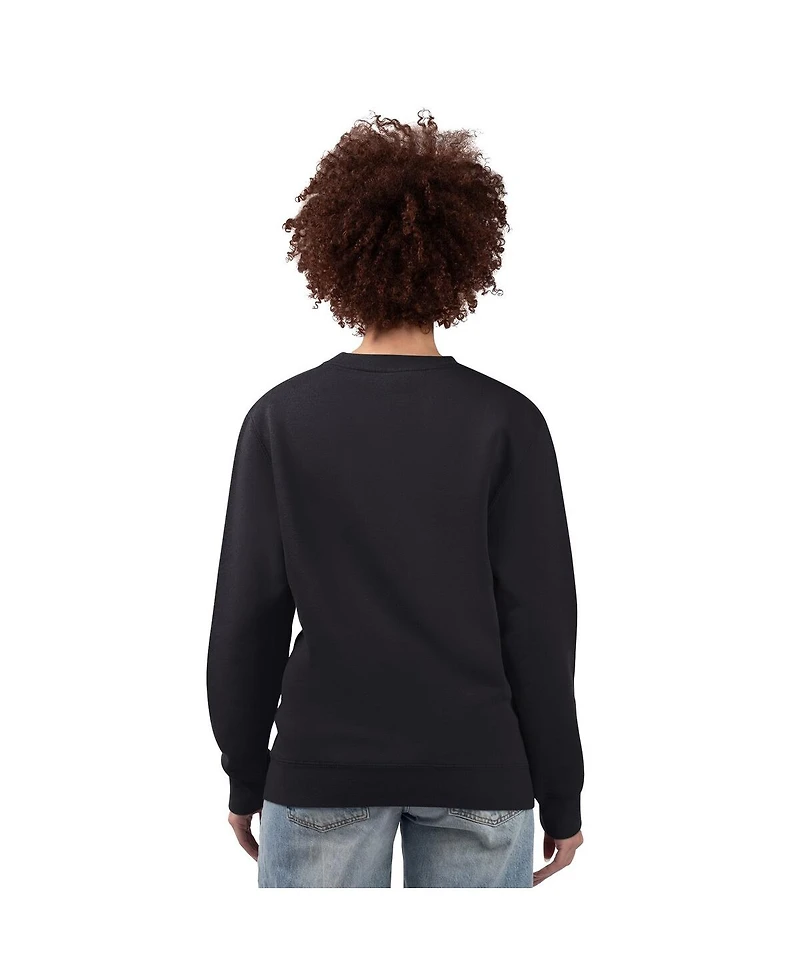 G-iii 4Her by Carl Banks Women's Black Baltimore Orioles Team Logo Fleece Pullover Sweatshirt