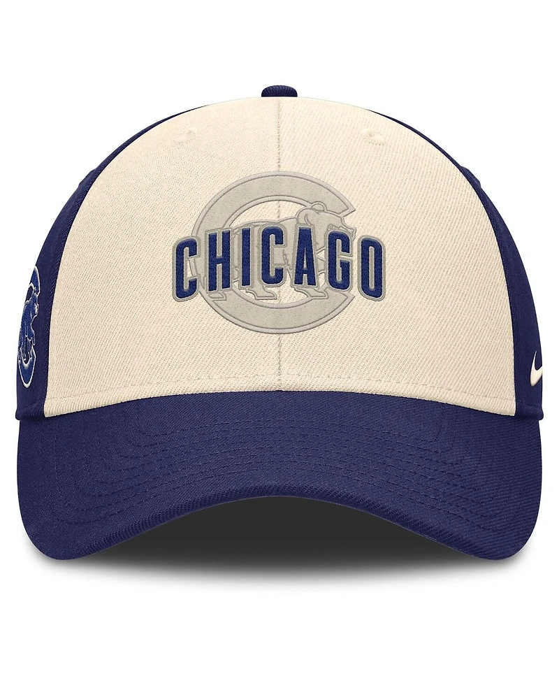 Nike Men's Royal/Natural Chicago Cubs Statement Club Performance Adjustable Hat