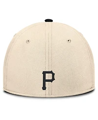Nike Men's Natural/Black Pittsburgh Pirates Statement Rise Performance Flex Hat