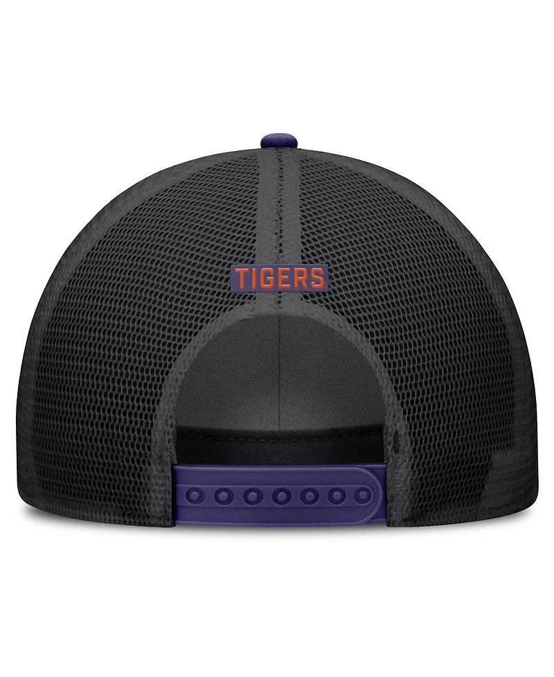 Nike Men's Purple Clemson Tigers Rise Primetime Trucker Adjustable Hat