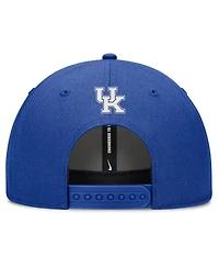 Nike Men's Royal Kentucky Wildcats Slanted Primetime Rise Performance Adjustable Hat