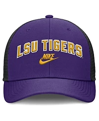 Nike Men's Purple/Black Lsu Tigers Legacy Arch Rise Performance Trucker Adjustable Hat