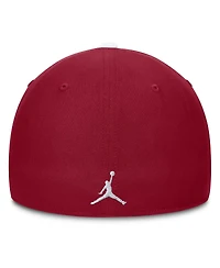 Jordan Men's White/Crimson Oklahoma Sooners 2025 Sideline Rise Local Performance Flex Hat