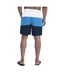 G-iii Sports by Carl Banks Men's Navy/Light Blue Tennessee Titans Sunrise Volley Swim Shorts