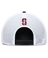 Nike Men's Cardinal/White Stanford Cardinal 2025 On-Field Rise Patch Trucker Adjustable Hat