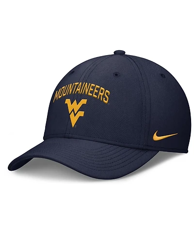 Nike Men's Navy West Virginia Mountaineers 2025 On-Field Rise Performance Flex Hat