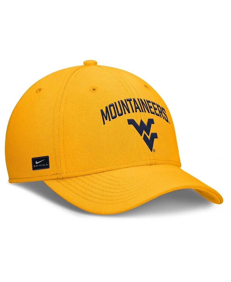 Nike Men's Gold West Virginia Mountaineers 2025 On-Field Rise Performance Flex Hat