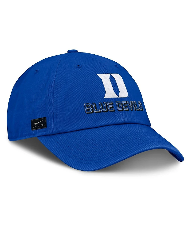 Nike Men's Royal Duke Blue Devils 2025 On-Field Club Adjustable Hat