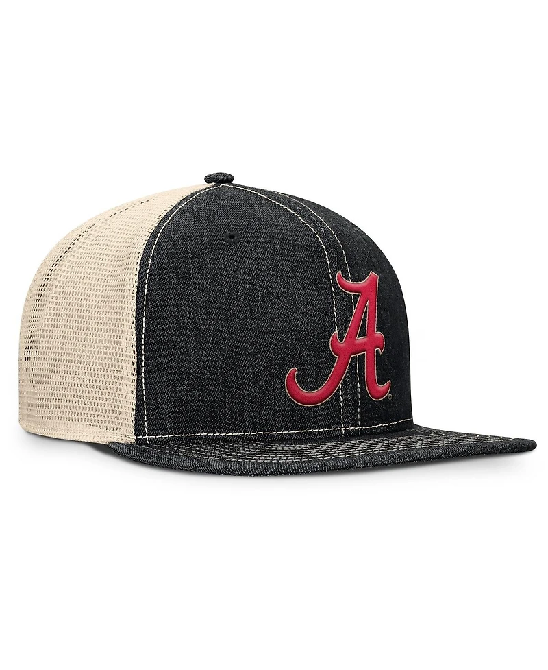Fanatics Men's Black/Natural Alabama Crimson Tide Legend Trucker Snapback Hat