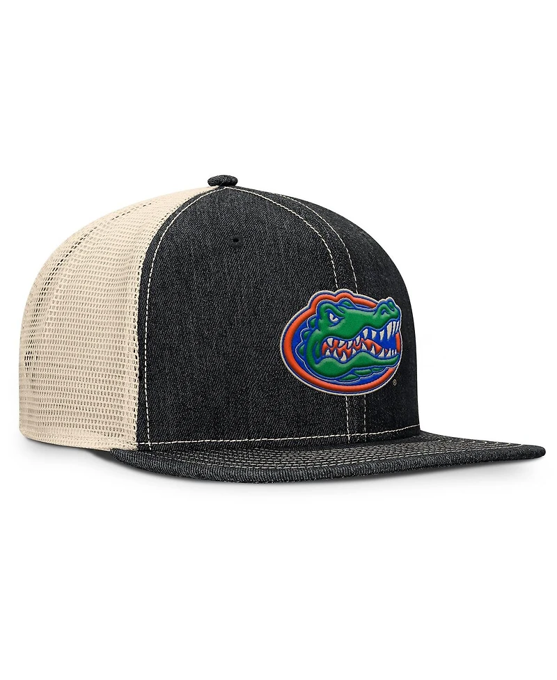 Fanatics Men's Black/Natural Florida Gators Legend Trucker Snapback Hat