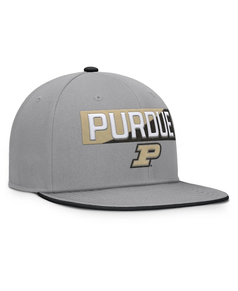 Fanatics Men's Gray Purdue Boilermakers Duo Snapback Hat