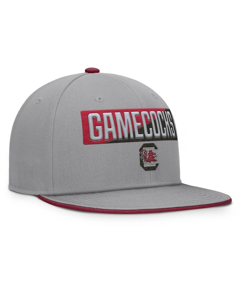 Fanatics Men's Gray South Carolina Gamecocks Duo Snapback Hat