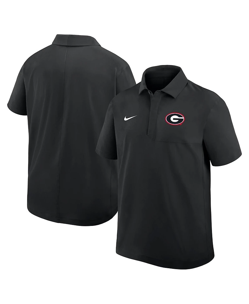 Nike Men's Black Georgia Bulldogs 2025 Coaches Sideline Polo Shirt