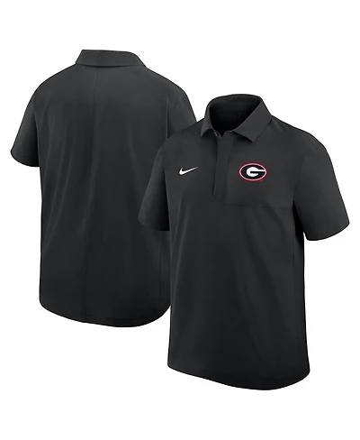 Nike Men's Black Georgia Bulldogs 2025 Coaches Sideline Polo Shirt