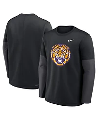 Nike Men's Lsu Tigers 2025 Sideline Coach Performance Long Sleeve T-Shirt