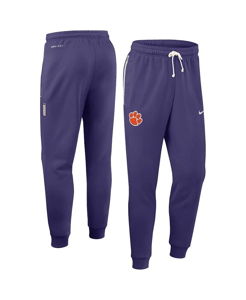 Nike Men's Purple Clemson Tigers 2025 Sideline Performance Taper Pants