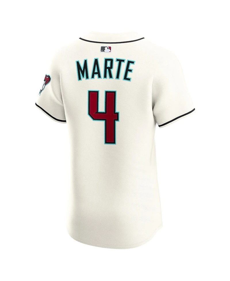 Nike Men's Ketel Marte Cream Arizona Diamondbacks Home Elite Jersey