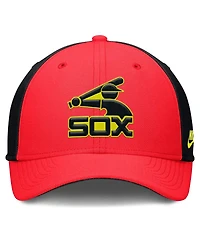 Nike Men's Crimson/Black Chicago White Sox Neon 90s Rise Swoosh Flex Hat