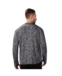 Msx by Michael Strahan Men's Black Philadelphia Eagles Performance Camo Long Sleeve T-Shirt