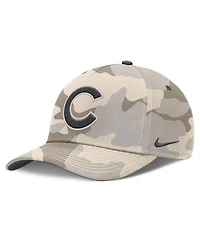 Nike Men's Natural Chicago Cubs Camo Pack Rise Adjustable Hat