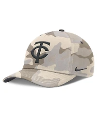 Nike Men's Natural Minnesota Twins Camo Pack Rise Adjustable Hat