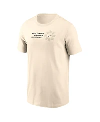 Nike Men's Natural San Diego Padres Pinwheel Lockup T-Shirt