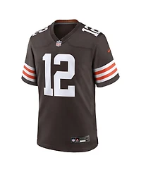 Nike Men's Shedeur Sanders Brown Cleveland Browns 2025 Nfl Draft Game Jersey