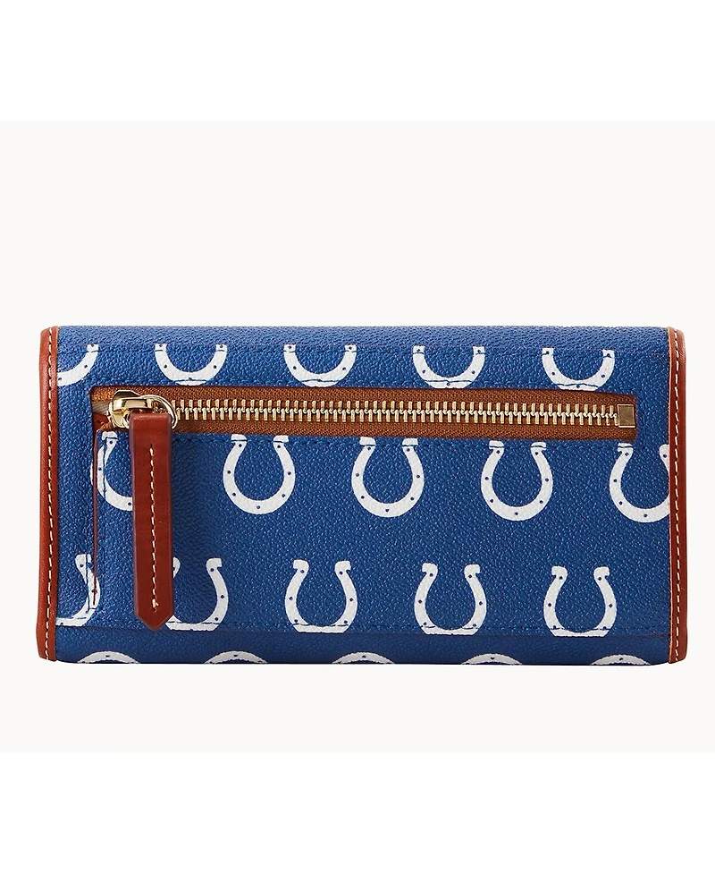 Dooney & Bourke Women's Indianapolis Colts Team Color Continental Clutch