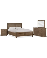 Alverton 3 Pc. California King Cane Set (Bed, Dresser & 3-Drawer Nightstand
