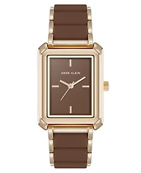 Anne Klein Women's Quartz Casual Gold-Tone Metal Alloy Bracelet Watch, 26mm