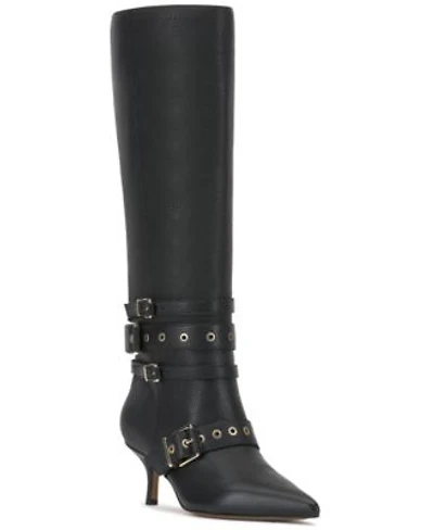Vince Camuto Womens Tyleen Knee High Moto Boot Regular Wide Calf