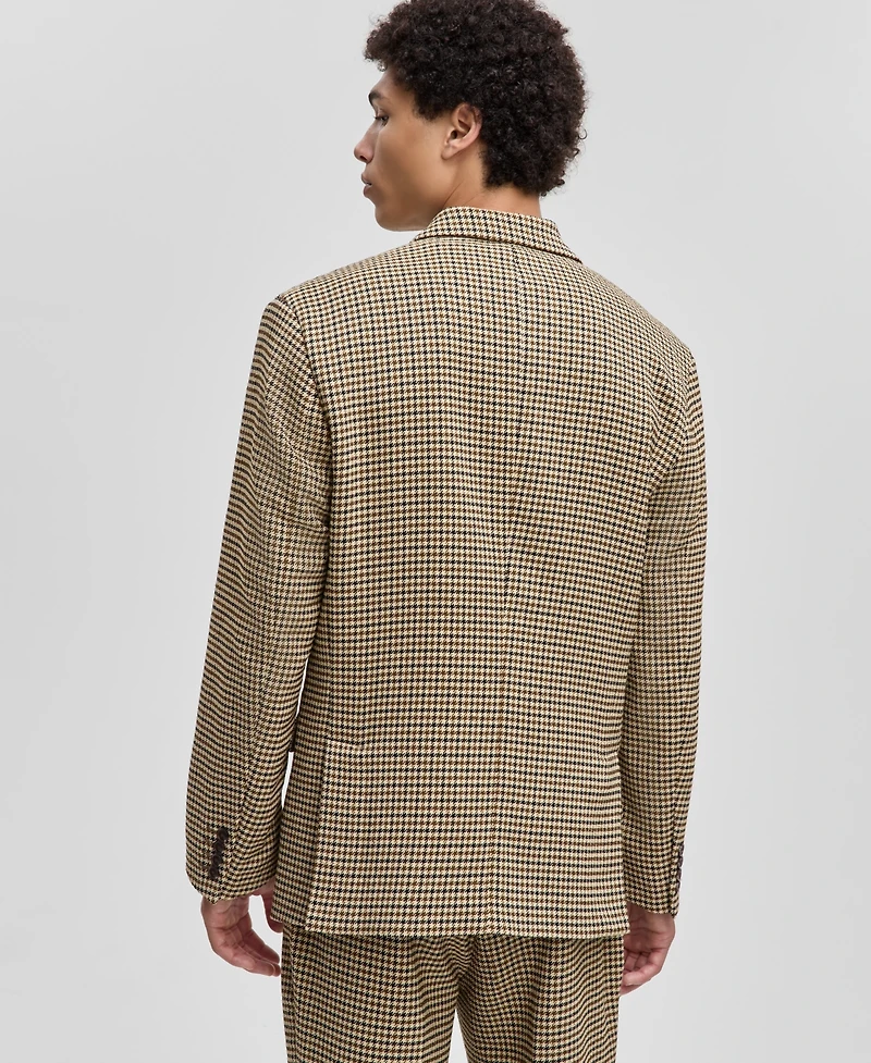 Mode of One Men's Relaxed-Fit Houndstooth Blazer, Macy's Exclusive