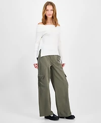 Hooked Up by Iot Juniors' Marilyn Off-The-Shoulder Top